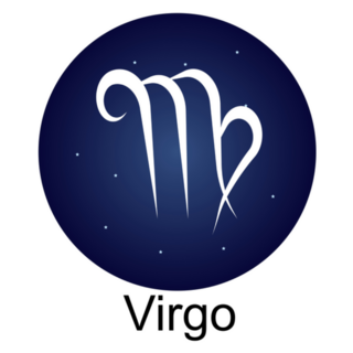 Zodiac Sign Virgo Star Background Sticker