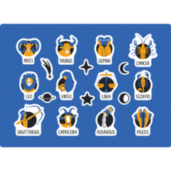 Zodiac Signs Sticker Sheet