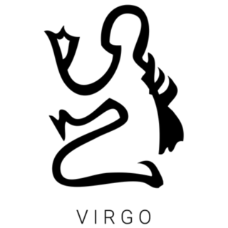 Zodiac Virgo Art Sticker