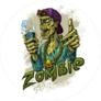 Zombie Beer Party Sticker