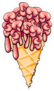 Zombie Brain Ice Cream Sticker