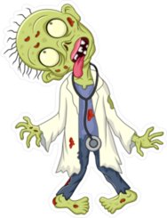Zombie Doctor Sticker