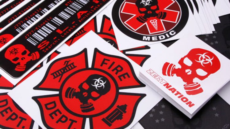 Zombie Eradication Response Team Custom Die Cut Stickers