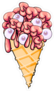 Zombie Eyeball Ice Cream Sticker
