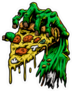 Zombie Hand With Pizza Sticker