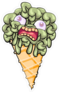 Zombie Ice Cream Sticker