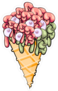 Zombie Ice Cream Swirl Sticker