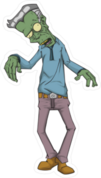 Zombie In Sweater Sticker