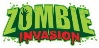 Zombie Invasion Text Sticker