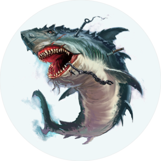 Zombie Monster Shark Sticker