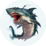 Zombie Monster Shark Sticker
