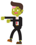 Zombie Office Man Sticker