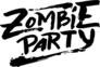 Zombie Party Brush Text Sticker