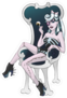 Zombie Pinup Girl Sticker