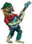 Zombie Playing Guitar Sticker
