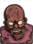 Zombie With Angry Face Sticker