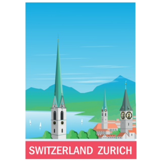 Zurich In Switzerland Travel Sticker