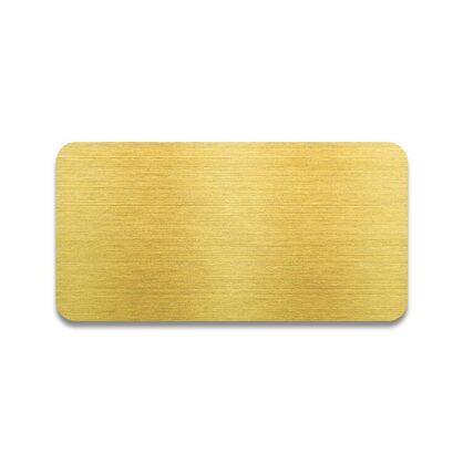 Round Corner Gold Large Badge Blank