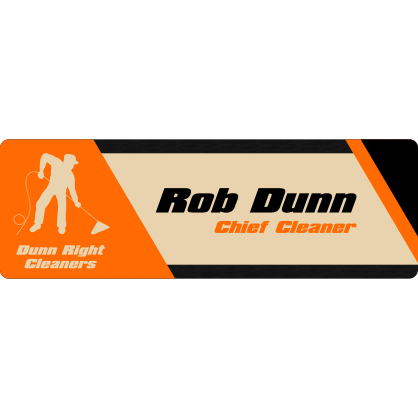 Standard Rectangle Plastic Name Tag Template 2