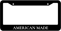 American Made License Plate Frame
