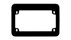 Blank Black Plastic Motorcycle Frame