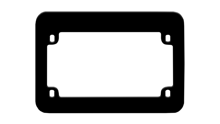 Blank Black Plastic Motorcycle Frame