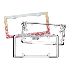 Blank Designer License Plate Frames