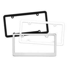 Blank License Plate Frames