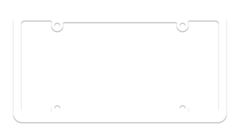Blank Medium Base White Plastic Frame