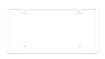 Blank Medium Base White Plastic Frame
