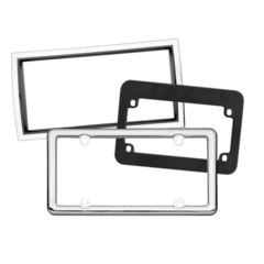 Blank Plastic License Plate Frames
