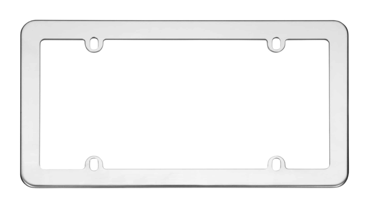 Blank Stainless Steel License Plate Frame