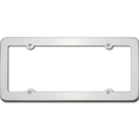 Blank Stainless Steel License Plate Frame: Sleek & Customizable