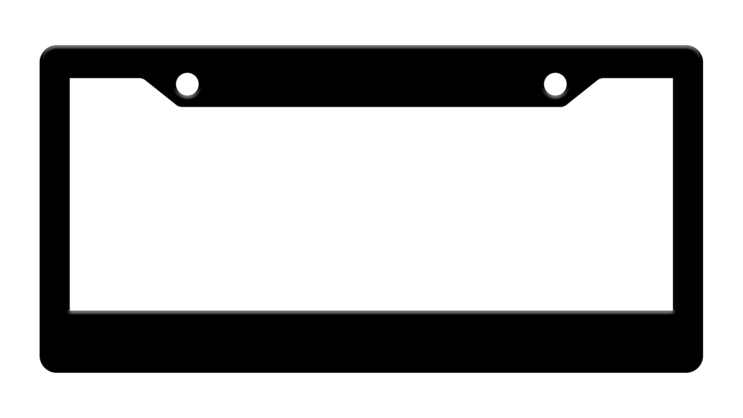 Blank Thick Black Plastic Frame