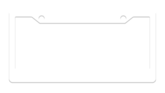 Blank Thick White Plastic Frame