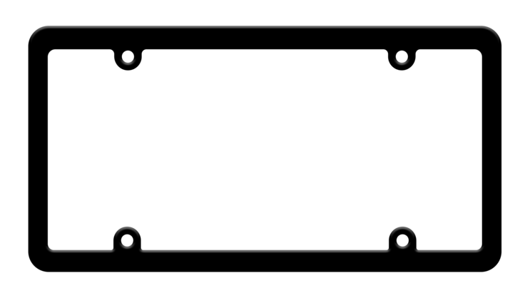 Blank Thin Black Plastic Frame