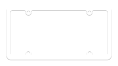 Blank Thin White Plastic Frame