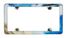 Boarding License Plate Frame