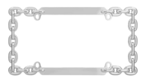 Chain Link Chrome License Plate Frame