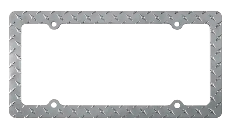 Chrome Diamond License Plate Frame