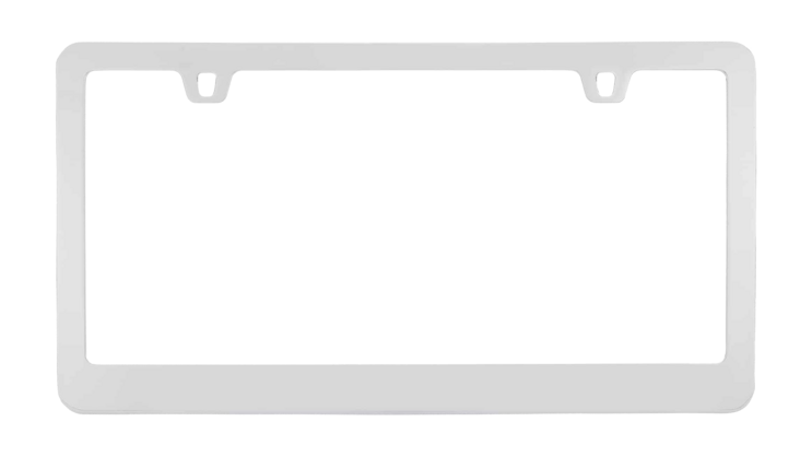 Chrome Metal License Plate Frame