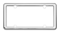 Chrome Plastic License Plate Frame