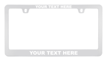 Custom Chrome Metal License Plate Frame