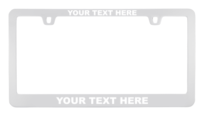 Custom Chrome Metal License Plate Frame