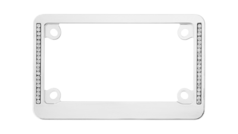 Diamond Neo Chrome Motorcycle Bling License Plate Frame