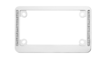 Diamond Neo Chrome Motorcycle Bling License Plate Frame