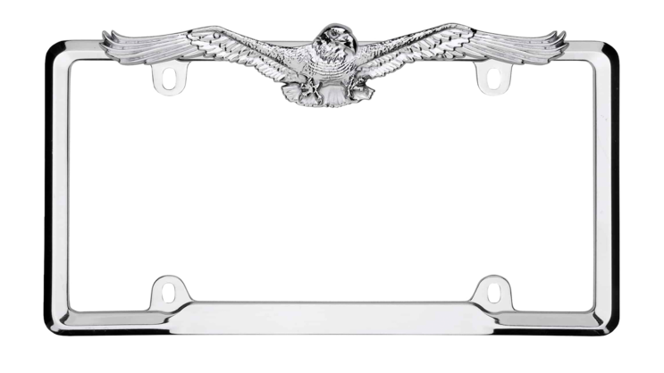 Eagle Chrome License Plate Frame