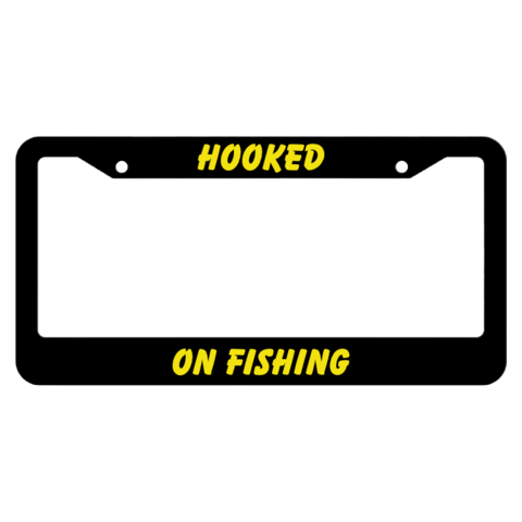 Fishing Enthusiast License Plate Frame
