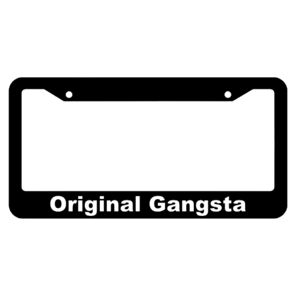 Original Gangsta License Plate Frame