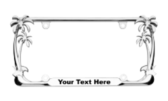 Palm Tree License Plate Frames